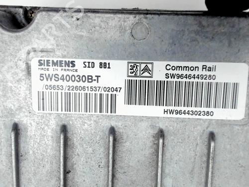 Engine control unit (ECU) PEUGEOT 307 (3A/C) 2.0 HDi 110 | BP26532100M57 