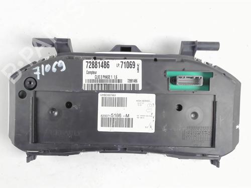 Instrument cluster RENAULT CLIO III (BR0/1, CR0/1) 1.6 16V (BR05, BR0B, BR0Y, BR15, BR1J, BR1M, BR1Y, CR0B,... | BP20427960C47 