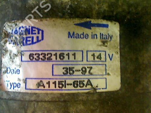 Generator FIAT BRAVO I (182_) 1.2 16V 80 (82 hp) 20411067
