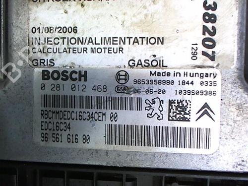 Engine control unit (ECU) CITROËN XSARA PICASSO (N68) 1.6 HDi | BP20407759M57 