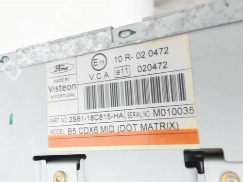 Used Radio Radio FORD FUSION (JU_) 1.4 TDCi (68 hp) 27804592 27804592