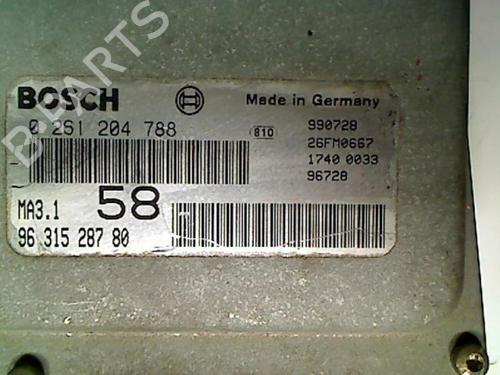 Engine control unit (ECU) CITROËN SAXO (S0, S1) 1.1 X, SX | BP20410975M57 
