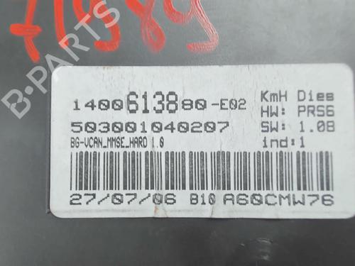 Used Instrument cluster Instrument cluster PEUGEOT 807 (EB_) 2.0 HDi (120 hp) 20405578 20405578