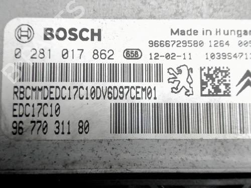 Engine control unit (ECU) CITROËN C4 II (NC_) 1.6 HDi 115 | BP26398380M57 