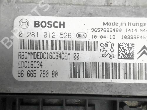 Engine control unit (ECU) PEUGEOT 206+ (2L_, 2M_) 1.4 HDi eco 70 | BP25445004M57 - Image 2