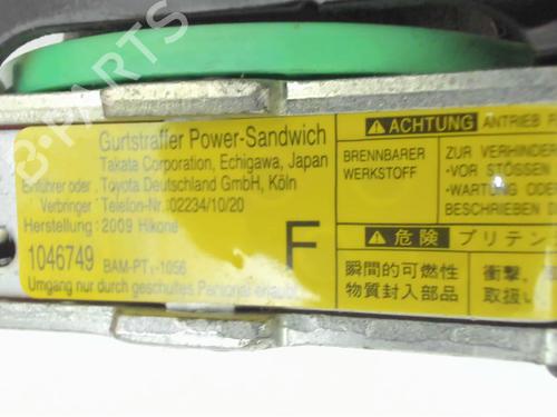Used Front right seatbelt Front right seatbelt TOYOTA URBAN CRUISER (_P1_) 1.4 D-4D (NLP110_, NLP110R) (90 hp) 20445485 20445485