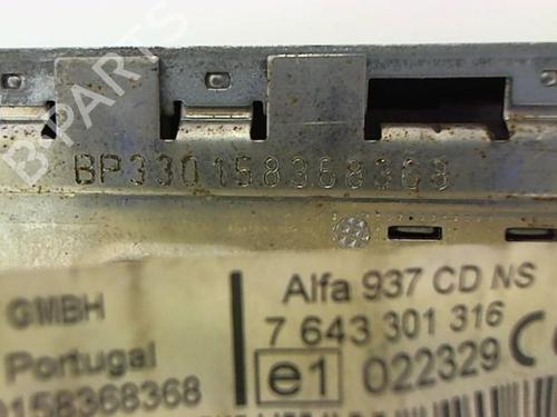 Radio ALFA ROMEO GT (937_) 1.9 JTD (937CXN1B) | BP20412010E6 