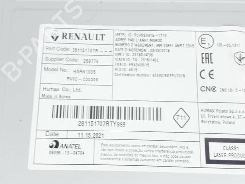 Radio DACIA SANDERO II 1.0 SCe 75 (B8JC, B8JD, B8NC) | BP39733466E6 - Image 2