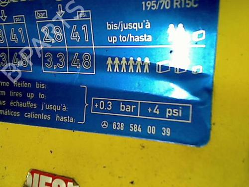 Fuel flap MERCEDES-BENZ VITO Bus (W638) 110 TD 2.3 (638.174) | BP20472575C131 