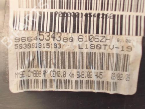 Used Instrument cluster Instrument cluster PEUGEOT PARTNER Box Body/MPV 1.6 HDi 16V (90 hp) 20478655 20478655