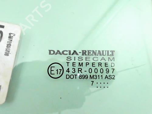 Rear right door window DACIA SANDERO II TCe 90 (B8M1, B8MA, B8AC) | BP20401868C21 