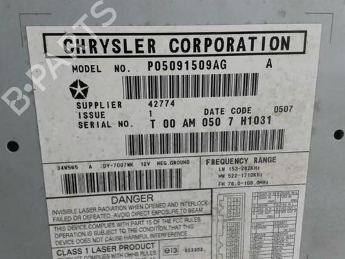 Used Radio Radio JEEP COMPASS (MK49) 2.0 CRD 4x4 (140 hp) 25445174 25445174