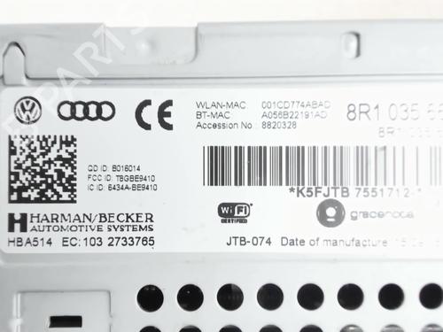 Radio AUDI A5 (8T3) 2.0 TDI | BP31654133E6 