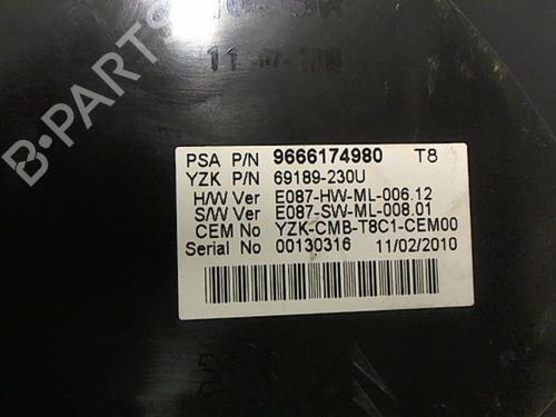 Used Instrument cluster PEUGEOT 3008 I MPV (0U_) 1.6 HDi (109 hp) 20416354