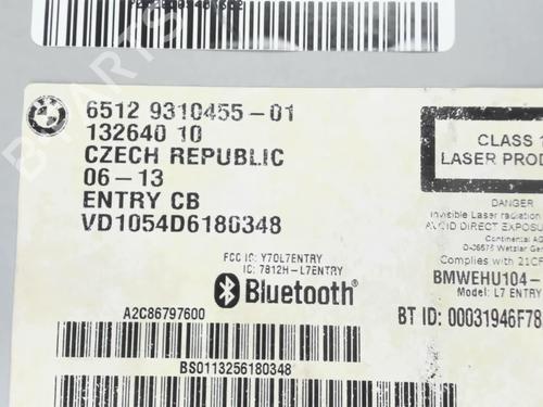Radio BMW 1 (F21) 114 i | BP25773806E6 