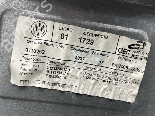 Front left window mechanism VW POLO IV (9N_, 9A_) 1.4 TDI | BP29165056C22 