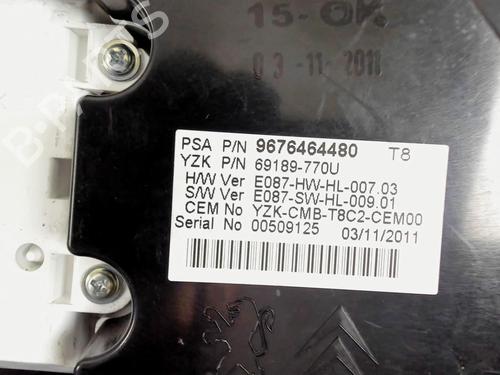 Used Instrument cluster PEUGEOT 3008 I MPV (0U_) 1.6 HDi (112 hp) 20398594