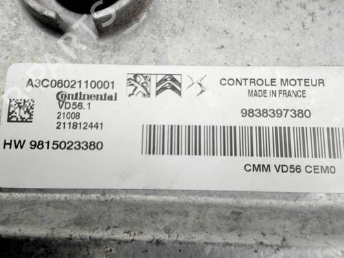 Engine control unit (ECU) OPEL CORSA F (P2JO) 1.2 (68) | BP37652463M57 - Image 4