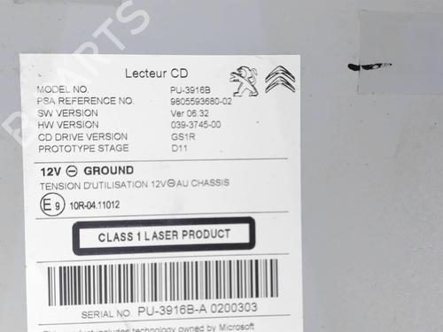 Radio PEUGEOT 308 II (LB_, LP_, LW_, LH_, L3_) 1.2 THP 110 | BP20445064E6 