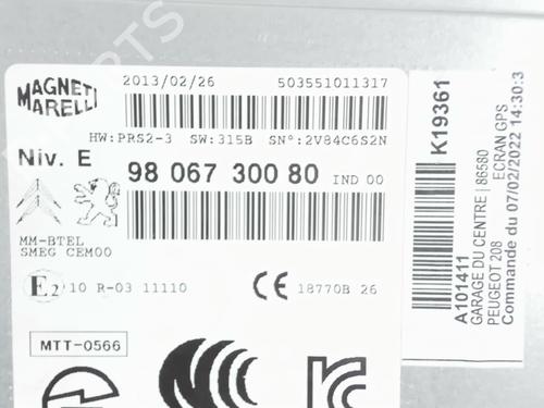 Radio PEUGEOT 208 I (CA_, CC_) 1.6 HDi | BP24116245E6 