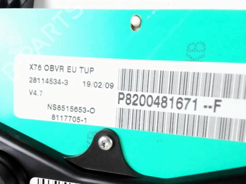 Instrument cluster RENAULT KANGOO (KC0/1_) 1.2 16V (KC05, KC06, KC03, KC0T, KC0W, KC1D) | BP30547640C47