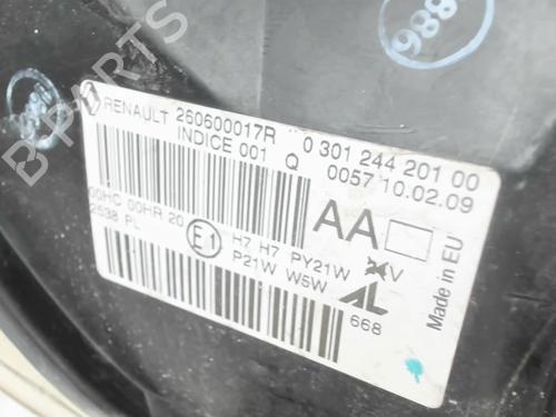 Left headlight RENAULT MEGANE III Hatchback (BZ0/1_, B3_) 1.5 dCi (BZ09, BZ0D, BZ1W, BZ29, BZ14) | BP32013938C28 