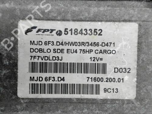 Engine control unit (ECU) FIAT DOBLO Box Body/MPV (223_) 1.3 D Multijet | BP25444948M57 