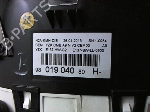 Instrument cluster PEUGEOT 208 I (CA_, CC_) 1.4 HDi | BP20436598C47 