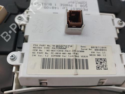 Instrument cluster PEUGEOT 508 I (8D_) 1.6 HDi | BP21092650C47 