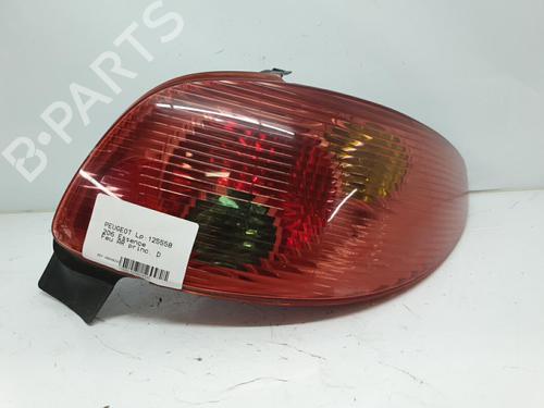 Used Right taillight PEUGEOT 206 Hatchback (2A/C) 1.4 i (75 hp) 20373639