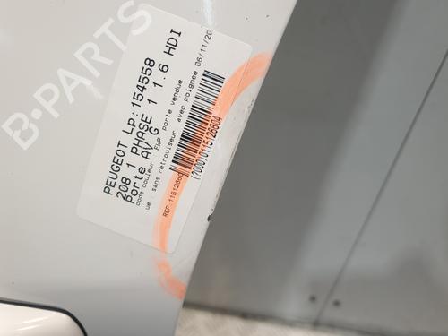 Left front door PEUGEOT 208 I (CA_, CC_) 1.6 HDi | BP30193464C2