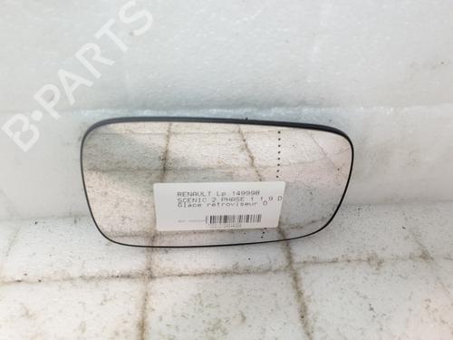 Used Right mirror glass RENAULT SCÉNIC II (JM0/1_) 1.9 dCi (125 hp) 25150097