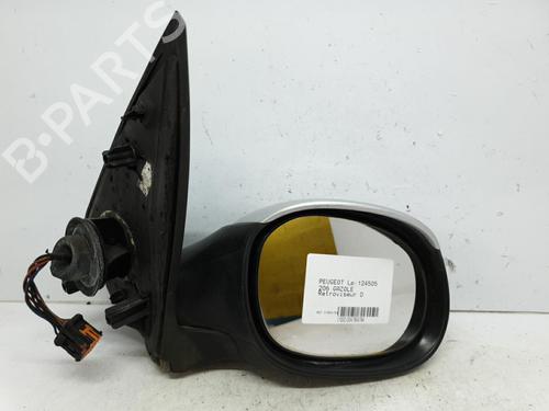 Used Right mirror PEUGEOT 206 Hatchback (2A/C) 1.4 HDi eco 70 (68 hp) 20380652