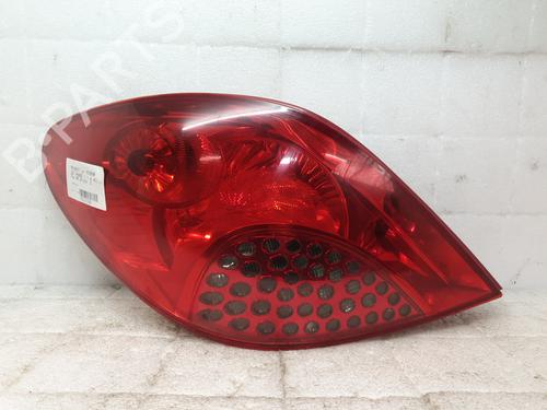 Used Left taillight PEUGEOT 207 (WA_, WC_) 1.6 HDi (90 hp) 29320623