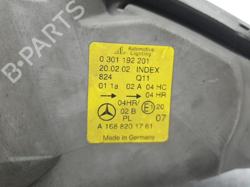 Used Left headlight MERCEDES-BENZ A-CLASS (W168) A 170 CDI (168.009, 168.109) (95 hp) 20383743