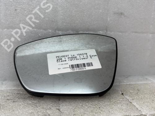 Used Left mirror glass PEUGEOT 208 I (CA_, CC_) 1.2 VTI 82 (82 hp) 32632065