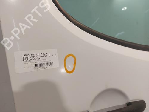 Right front door PEUGEOT PARTNER Box Body/MPV 1.6 HDi | BP29052679C3
