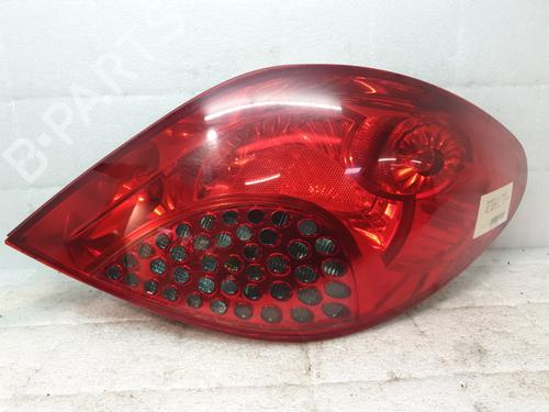 Used Right taillight PEUGEOT 207 (WA_, WC_) 1.6 HDi (90 hp) 24471647