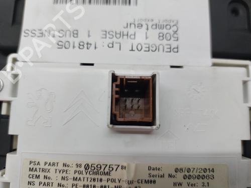 Instrument cluster PEUGEOT 508 I (8D_) 1.6 HDi | BP21092650C47 