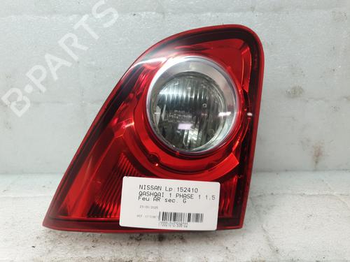 Used Left tailgate light NISSAN QASHQAI / QASHQAI +2 I (J10, NJ10, JJ10E) 1.5 dCi (106 hp) 27191873