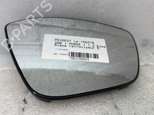 Used Right mirror glass PEUGEOT 208 I (CA_, CC_) 1.2 VTI 82 (82 hp) 32632064
