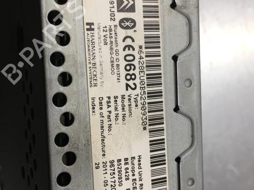 Radio PEUGEOT 308 SW I (4E_, 4H_) 1.6 HDi | BP22572987E6 
