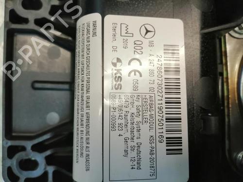 Used Passenger airbag Passenger airbag MERCEDES-BENZ B-CLASS Sports Tourer (W247) B 200 d (247.012) (150 hp) 22590269 22590269