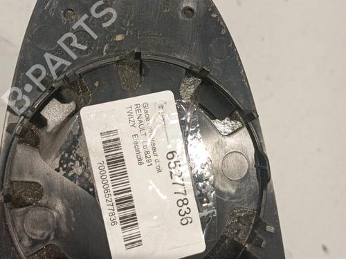 Used Right mirror glass RENAULT TWIZY (MAM_) 80 (11 hp) 22575075