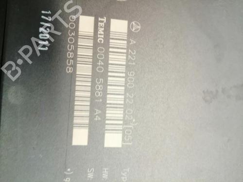 Used Electronic module Electronic module MERCEDES-BENZ S-CLASS (W221, V221) S 350 BlueTec (221.026, 221.126) (258 hp) 22583913 22583913