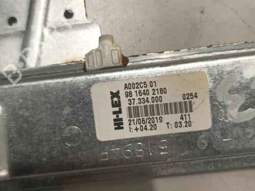 Used Front left window mechanism Front left window mechanism PEUGEOT 208 I (CA_, CC_) 1.2 PureTech 82 (82 hp) 22577163 22577163