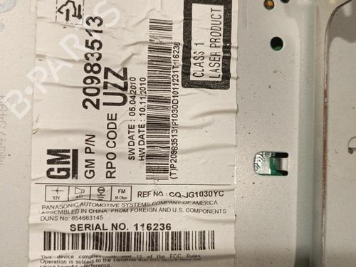 Radio CHEVROLET CRUZE (J300) 2.0 CDI | BP22576665E6 