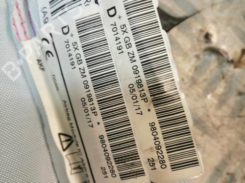 Right curtain airbag PEUGEOT 208 I (CA_, CC_) 1.6 BlueHDi 120 | BP22584103C12 