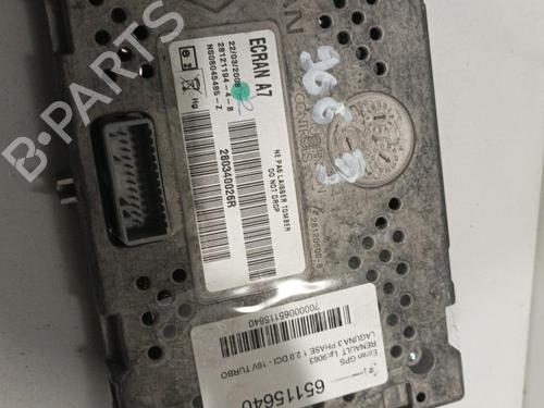 Used Display monitor RENAULT LAGUNA III (BT0/1) 2.0 dCi (BT01, BT08, BT09, BT0E, BT0K, BT12, BT1C, BT1D,... (150 hp) 22586469