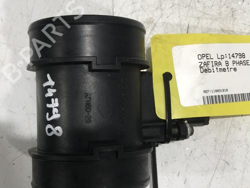 Used Mass air flow sensor OPEL ZAFIRA / ZAFIRA FAMILY B (A05) 1.9 CDTI (M75) (150 hp) 28374803